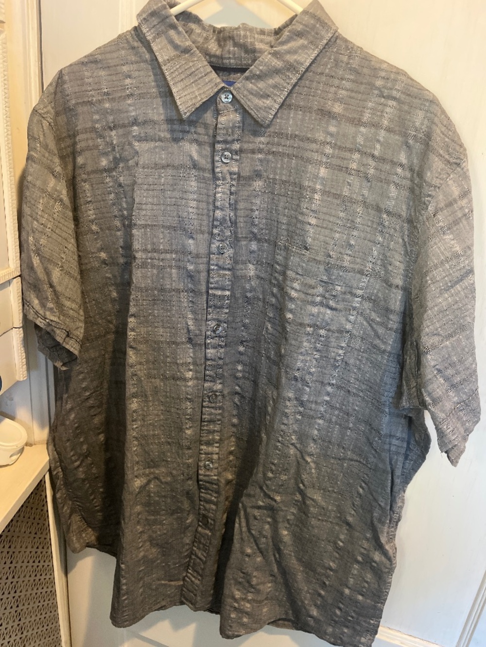 Apt. 9 men's gray short-sleeve button-down shirt
